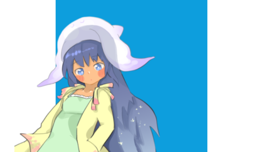 クラゲの帽子と女の子